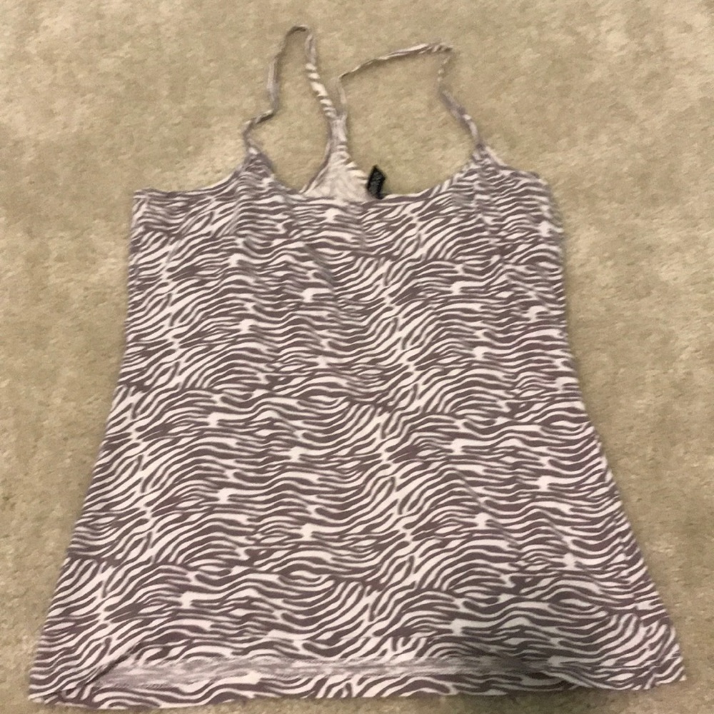 H&M zebra print cami